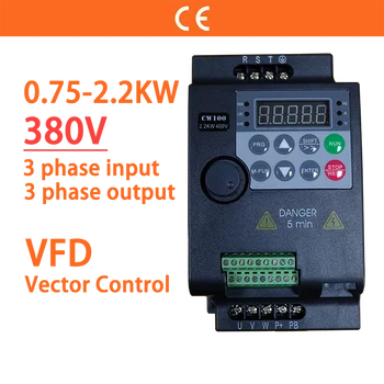 0,75 кВт / 1,5 кВт / 2,2 кВт 1 / 2 / 3 л.с. 380 В VFD Экономичный преобразователь частотно-регулируемого привода Скорость двигателя Векторное управление Малый инвертор