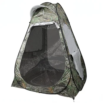 2 двери 4-сторонняя сетчатая камуфляжная палатка для подледной рыбалки для 1 человека антимоскитный солнцезащитный крем от дождя pop up быстро открывающийся 150 * 150 * 190 см