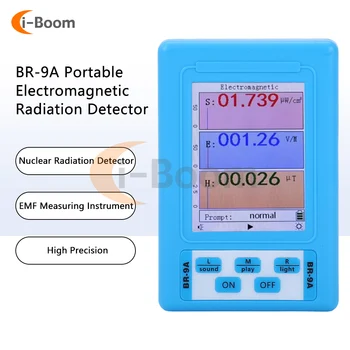 BR-9A Портативный детектор электромагнитного излучения Прибор для измерения ЭДС Высокоточный прибор для измерения радиации