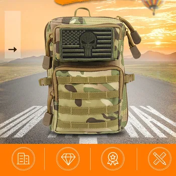 Mini EDC Tactical Messenger Поясная сумка Маленькая сумка для хранения На открытом воздухе Мобильный телефон Карман Военная подвесная сумка Molle Камуфляжные сумки
