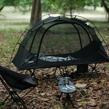 Vidalido 1Person Double Layer Outdoor Camping Bed Tent Легкая удобная сетка против комаров Портативный столб из алюминиевого сплава