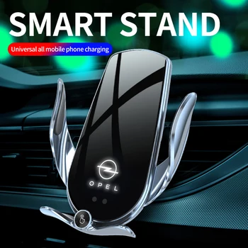 Автомобильный держатель для мобильного телефона зажим 15 Вт Беспроводное зарядное устройство для Opel Эмблема Аксессуары для телефона