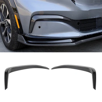  Автомобильный сплиттер из углеродного волокна Передний бампер Спойлеры Canard Air Knife Surround Trim для Ford Mustang Mach-E 2020 2021 2022