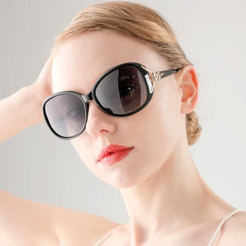Большие поляризационные солнцезащитные очки для женщин Модные женские солнцезащитные очки 2023 Женские очки UV400 Gafas De Sol Mujer
