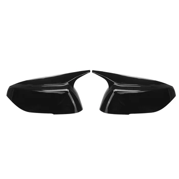 Глянцевый черный рог в стиле боковой двери зеркала заднего вида крышка отделки корпусов для Infiniti Q50 Q60 2015-2023 M3 Style