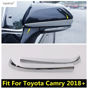  Дверь Зеркало заднего вида Украшение Защитная крышка Отделка Хромированные аксессуары ABS Комплект для переоборудования экстерьера для Toyota Camry 2018 - 2022