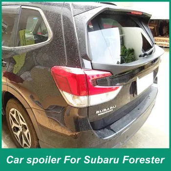 Для Subaru Forester 2019-2023 Задний спойлер крышки багажника Средний хвост ABS FRP Углеродное волокно Автомобильные аксессуары Черный карбон Colo