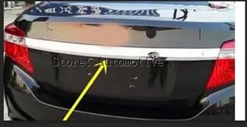 ДЛЯ TOYOTA VIOS 2014 2015 2016 2017 Высококачественная хромированная накладка на крышку задней крышки багажника