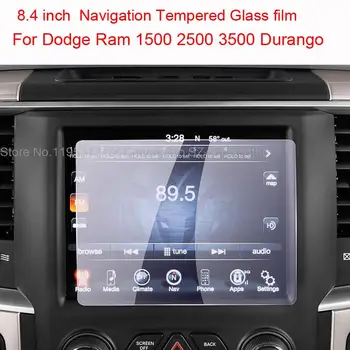 Защитная пленка из закаленного стекла для экрана Dodge Ram 1500 2500 3500 Durango 2017-2020 8,4-дюймовая автомобильная GPS-навигация против царапин 
