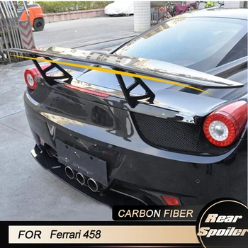 Крылья спойлера заднего багажника автомобиля для Ferrari 458 Spider Base Кабриолет 2-дверный 2011-2013 GT Racing Задний спойлер багажника Углеродное волокно