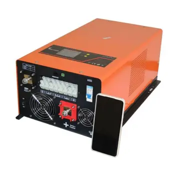  низкочастотное гибридное солнечное инверторное зарядное устройство 5000 Вт 24 В от 48 В до 120 В 230 В с контроллером заряда солнечной батареи MPPT 60 А автономный Галстук