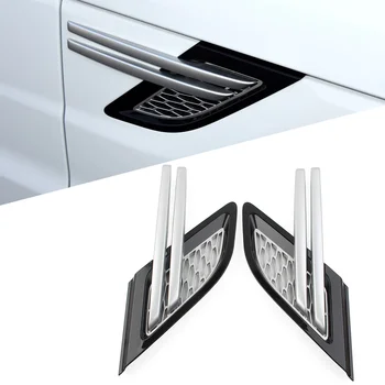  Серебряная замена решетки вентиляционных отверстий переднего крыла автомобиля для Land Rover Range Rover Sport 2014-2017 LR053800 LR053796