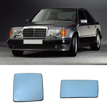 Синее стекло зеркала автомобиля для Mercedes Benz W124 S124 W201 190 (1985-1993) E (1993-1995) Стекло заднего вида с подогревом справа