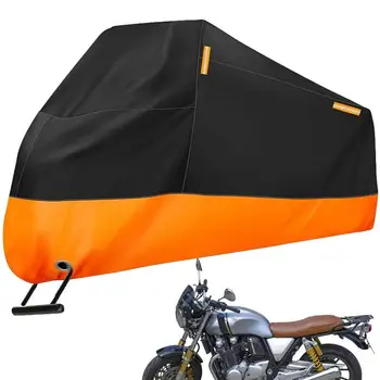 Туристический чехол для мотоцикла Ветрозащитные чехлы для мотоциклов Водонепроницаемое хранение на открытом воздухе со светоотражающими полосами Защитный чехол от дождя