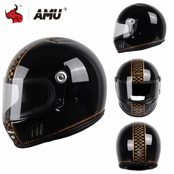 Шлем для езды на мотоцикле HD Объектив Защита от падения Аварийный шлем Полная защита лица Лето Дышащий и удобный